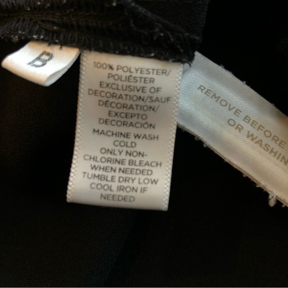 LOFT Black Lace Peter Pan Collar Blouse Size Large - Picture 10 of 11